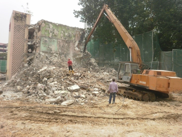 Demolish 1 Block of 4 Storey Hostel 5